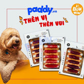 Bánh Thưởng Cho Chó Thịt Cuộn Thanh Sữa BowWow 80g - Paddy Pet Shop